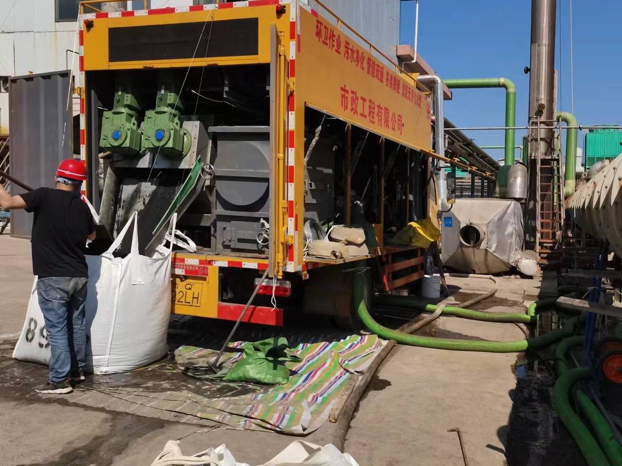 曾都淤泥压干处理